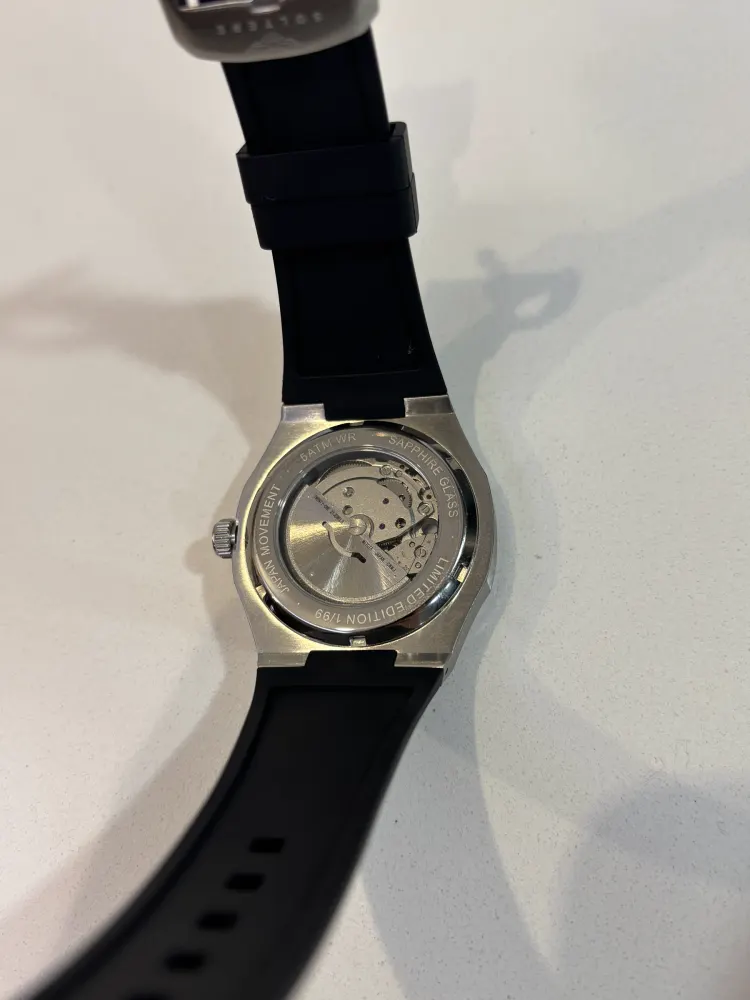 The first Visto sample, photographed on a white counter.